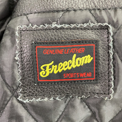 FREEDOM フリーダム ブラック 牛革 ダブルライダースジャケット ジャケット