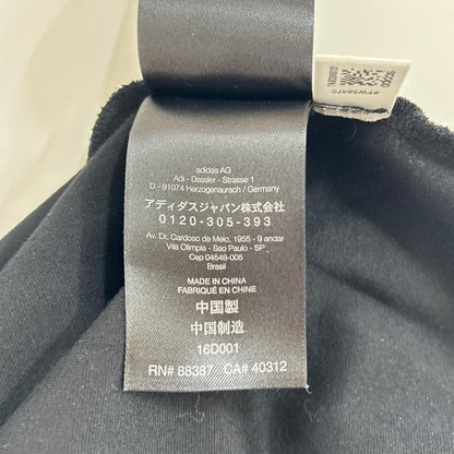 Y-3 ワイスリー 16D001 ブラック バックロゴ刺繍 リブニット トラックジャケット ジャケット
