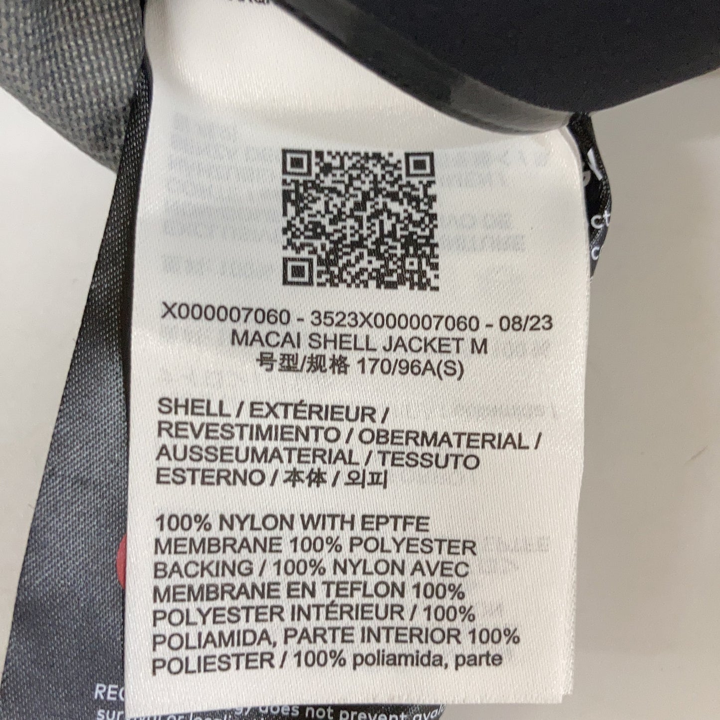 ARC'TERYX アークテリクス 23年製 X000007060 ブラック MACAI SHELL JACKET/マカイシェルジャケット ジャケット