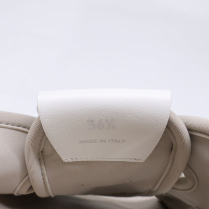 MIUMIU 缪缪 精品 25SS 5X418E 浅米色 EVA鞋底 系带 厚底氯丁橡胶凉鞋