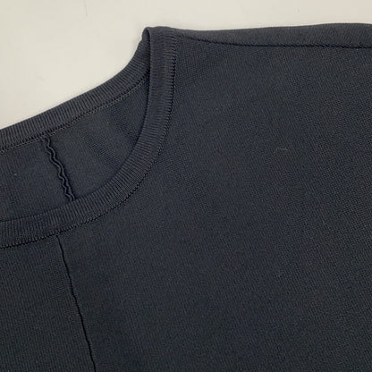 ADORE 25SS 531-5170320 Black Acetate x Nylon Ruffle Hem Knit Top