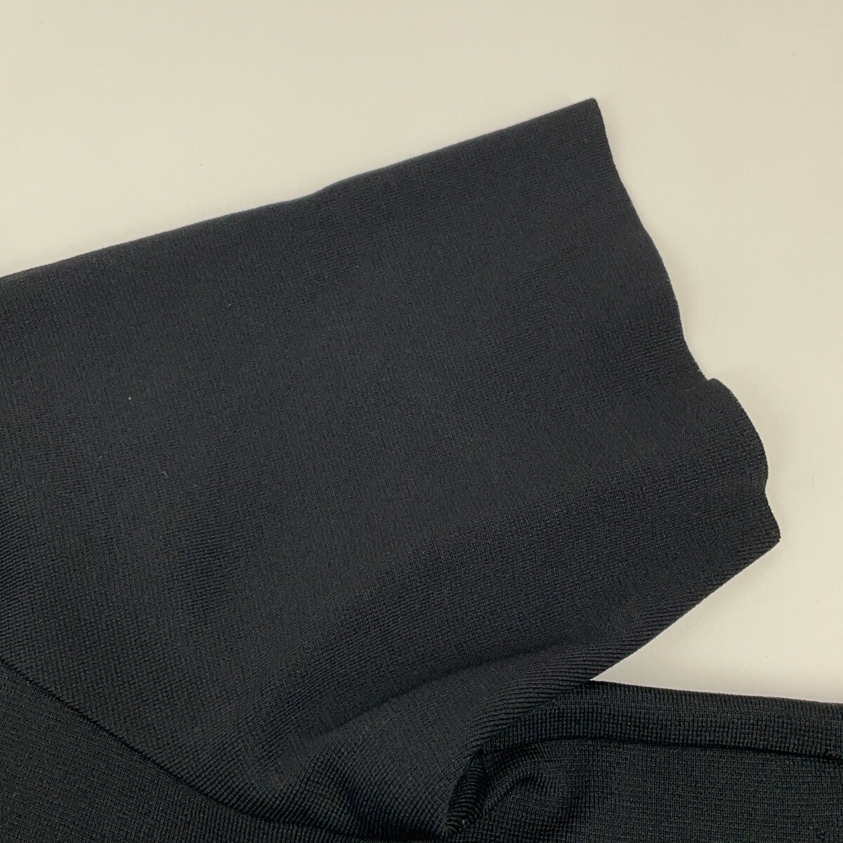 ADORE 25SS 531-5170320 Black Acetate x Nylon Ruffle Hem Knit Top