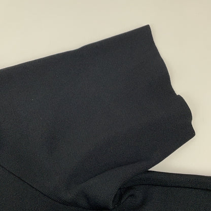 ADORE 25SS 531-5170320 Black Acetate x Nylon Ruffle Hem Knit Top