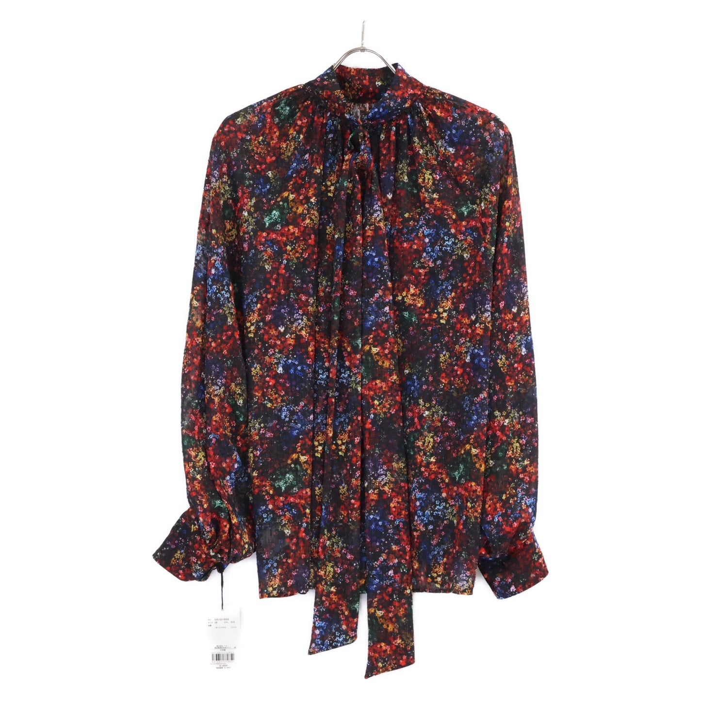 STUMBLY スタンブリー 【新品未穿/25AW】535-5210004 迷你花卉印花蝴蝶结女衬衫/上衣