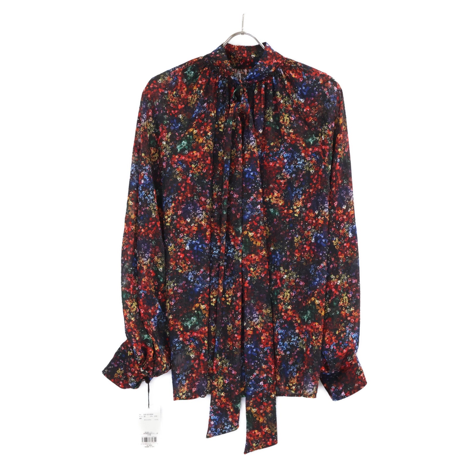 STUMBLY スタンブリー 【新品未穿/25AW】535-5210004 迷你花卉印花蝴蝶结女衬衫/上衣