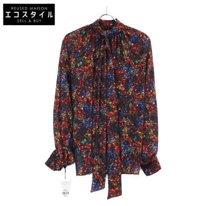 STUMBLY スタンブリー Like New/25AW 535-5210004 Mini Floral Print Bow-Tie Blouse Top