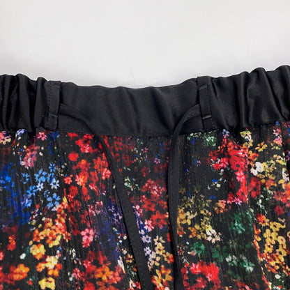 STUMBLY 25AW 535-5220004 Multicolor Mini Flower Print Gathered Flare Skirt
