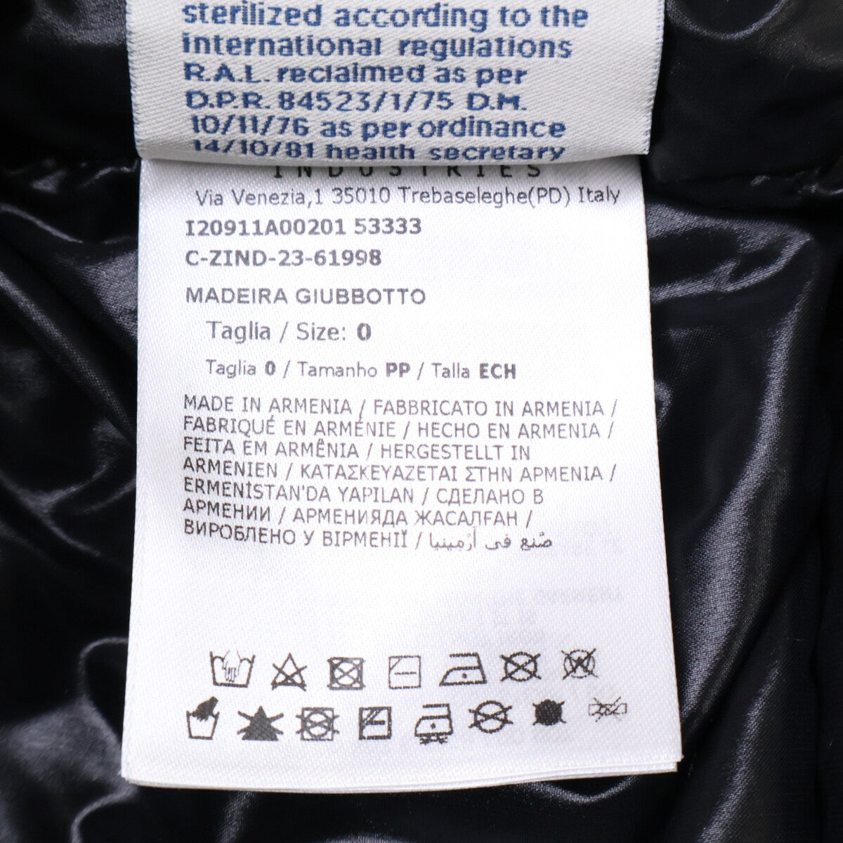 [Excellent condition/2023 model] MADEIRA Embossed Logo Hooded Down Jacket, O size for men