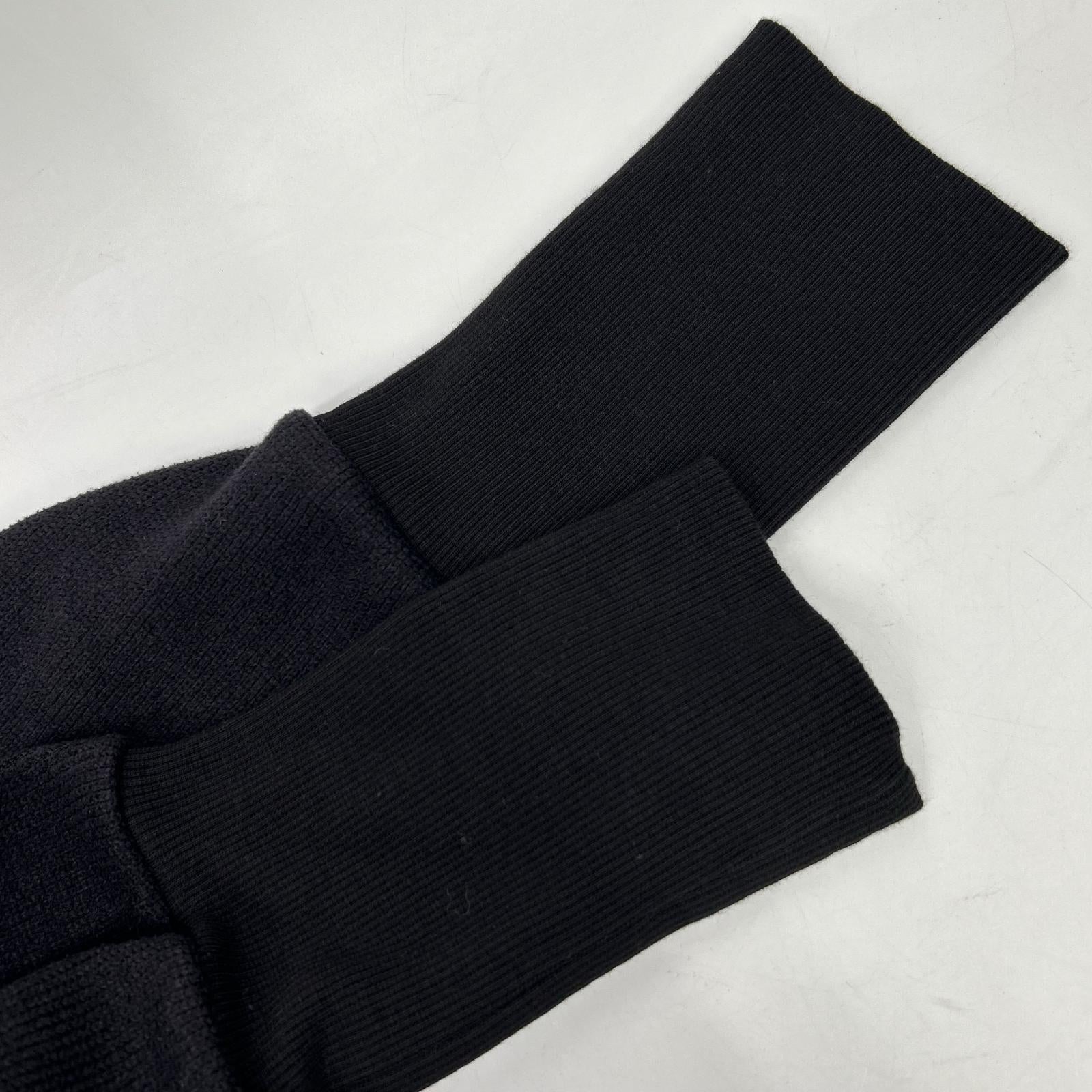 Black and Half Zip Sweat Dress Women's M