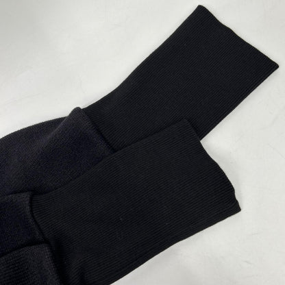 Black and Half Zip Sweat Dress Women's M