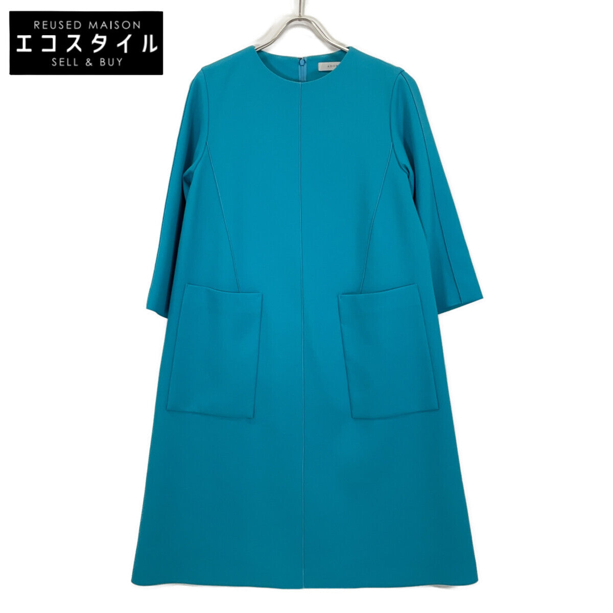 ADORE 531-1140213 Turquoise Blue Polyester Clear Bonding Dress