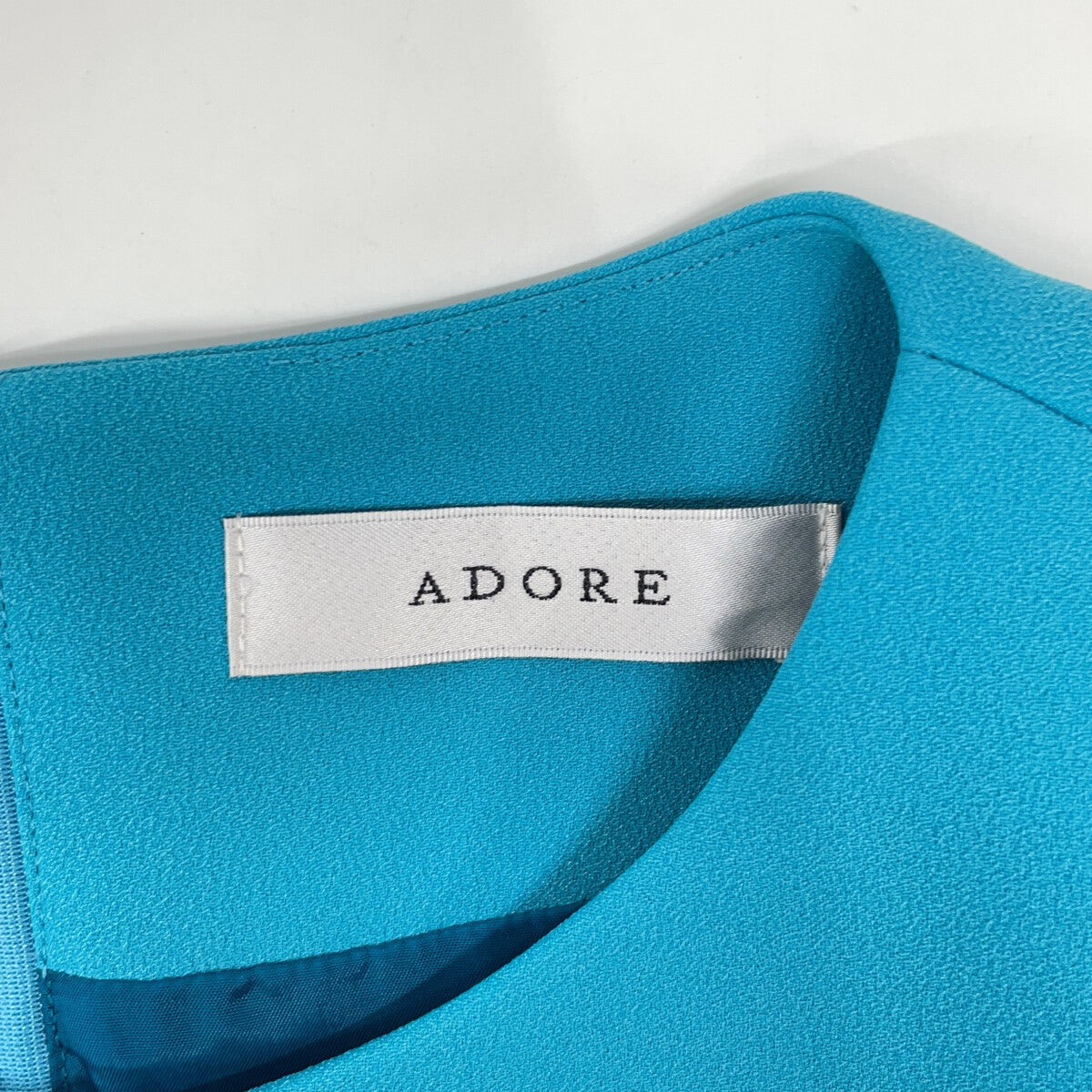 ADORE 531-1140213 Turquoise Blue Polyester Clear Bonding Dress