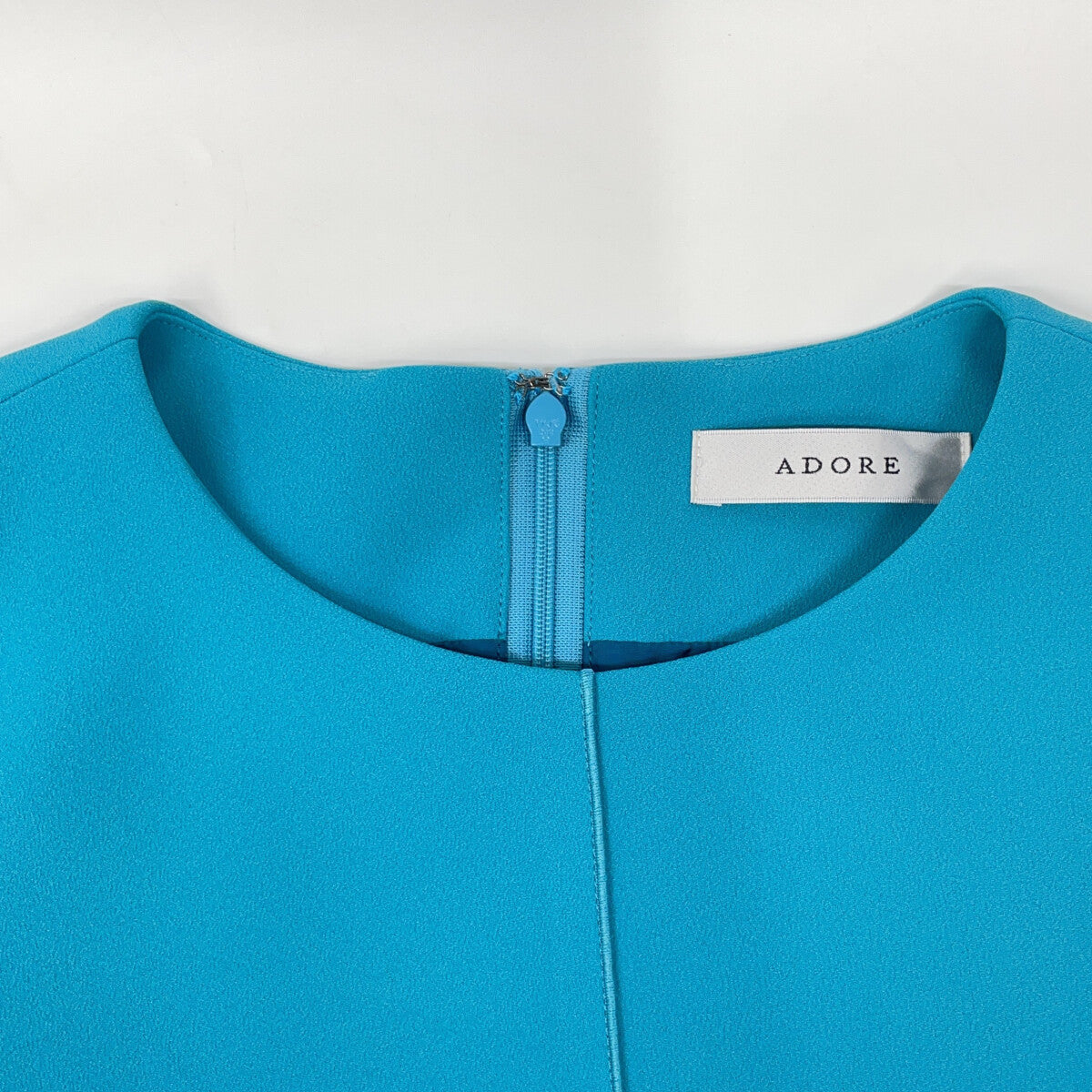 ADORE 531-1140213 Turquoise Blue Polyester Clear Bonding Dress