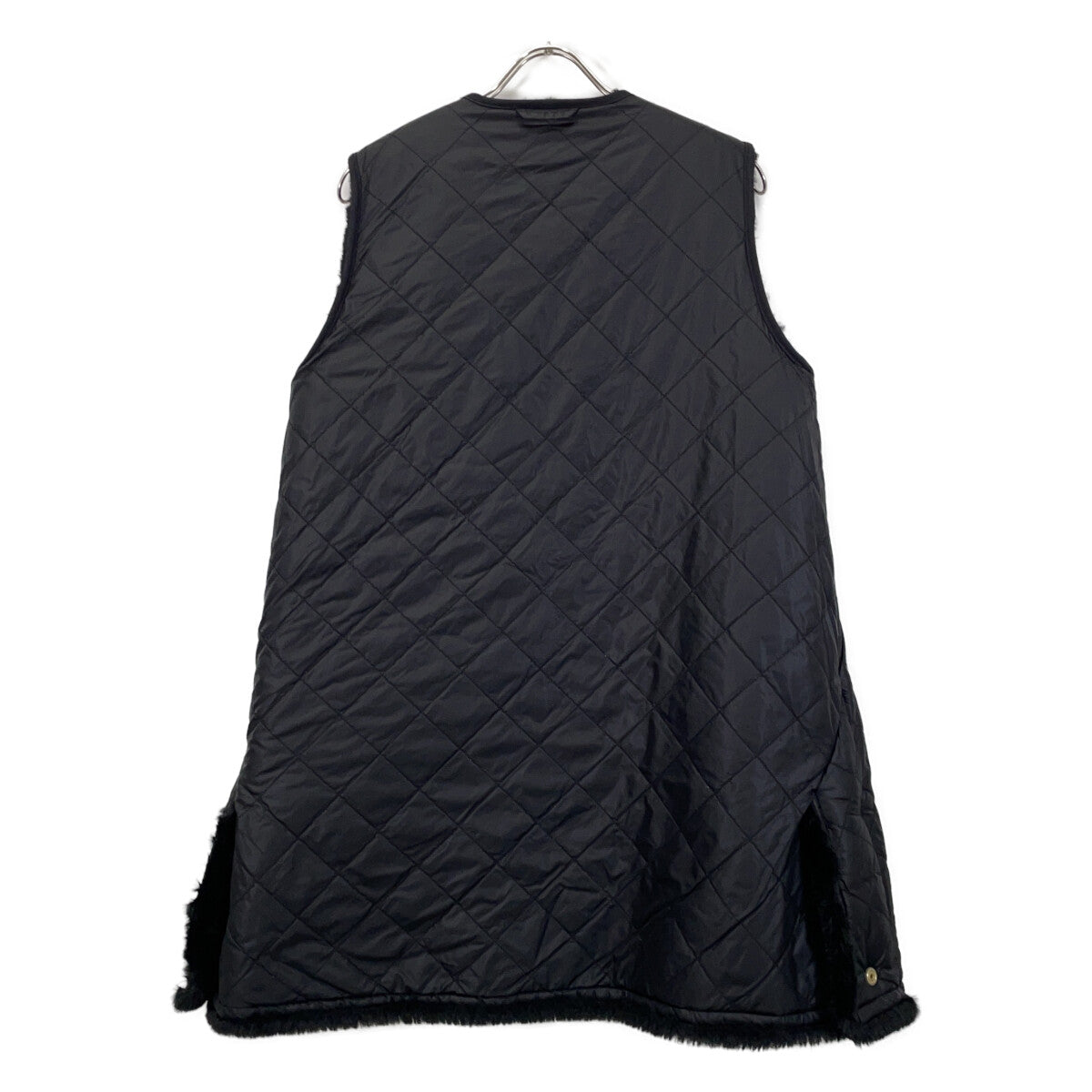 [BEAMS BOY Exclusive] 2102334 Black Reversible Fur Liner Vest Vest 10 Women's