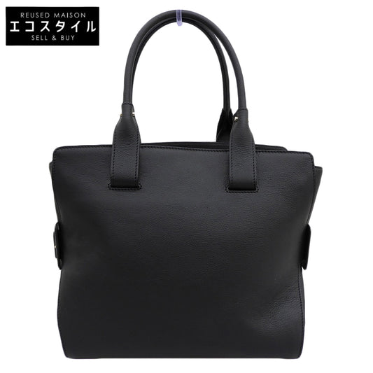 Tsuchiya Kaban Manufacturing Tsuchiya Kaban Seisakujo Beautiful Condition Gusset Code Medium Grain Calf Tote Bag Men's Black Tote Bag