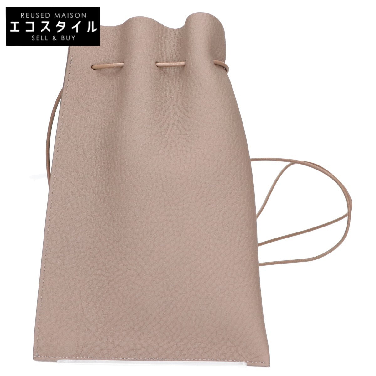 ITTI イッチ ITTI-BAG-090-DS トープ エコスタイルレザー HERRIE KINCHAKU POUCH/巾着ポーチ ハンドバッグ