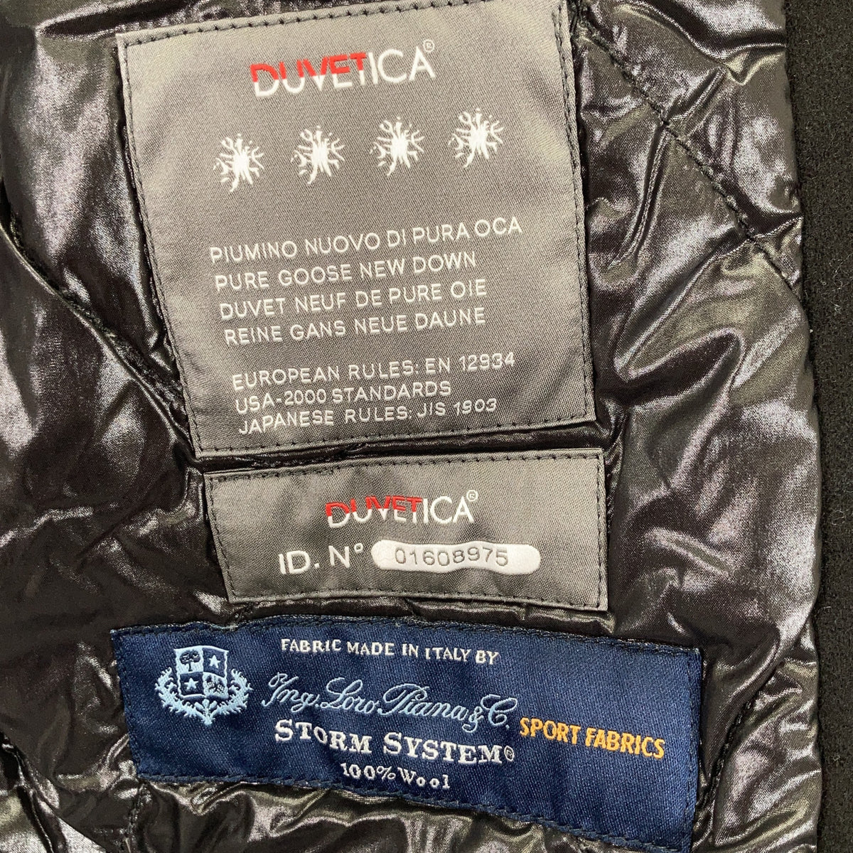 1piu1uguale3 x DUVETICA MRC040 Loro Piana Storm System® Fabric CHESTER COAT Down Chesterfield Coat