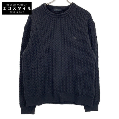 1piu1uguale3 Uno Piu Uno Uguale Tre 【美品】MRK278-WNY043 CRAZY CABLE CREW Logo刺绣 圆领毛衣/上衣
