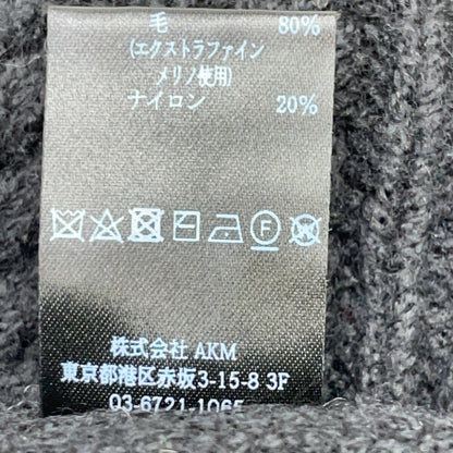 1piu1uguale3 Uno Piu Uno Uguale Tre 【美品】MRK278-WNY043 CRAZY CABLE CREW Logo刺绣 圆领毛衣/上衣