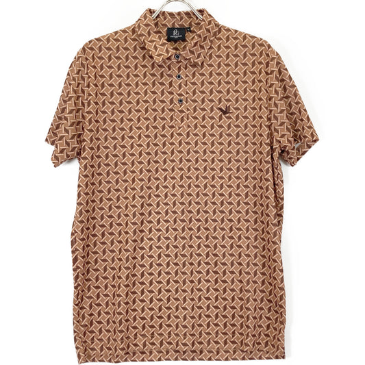 1piu1uguale3 ウノピゥウノウグァーレトレ GOLF GCT003 113 GOLF CLASSIC / S/S POLO ORIZURU 総柄 半袖ポロシャツ/ トップス IV