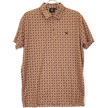 1piu1uguale3 ウノピゥウノウグァーレトレ GOLF GCT003 113 GOLF CLASSIC / S/S POLO ORIZURU 総柄 半袖ポロシャツ/ トップス