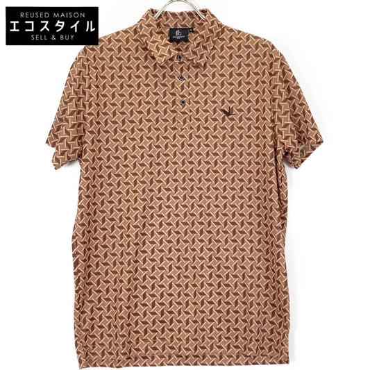 1piu1uguale3 ウノピゥウノウグァーレトレ GOLF GCT003 113 GOLF CLASSIC / S/S POLO ORIZURU 総柄 半袖ポロシャツ/ トップス
