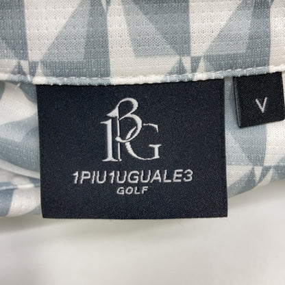 1piu1uguale3 ウノピゥウノウグァーレトレ GOLF GCT002 113 GOLF CLASSIC / S/S POLO ORIZURU 総柄 半袖ポロシャツ/ トップス