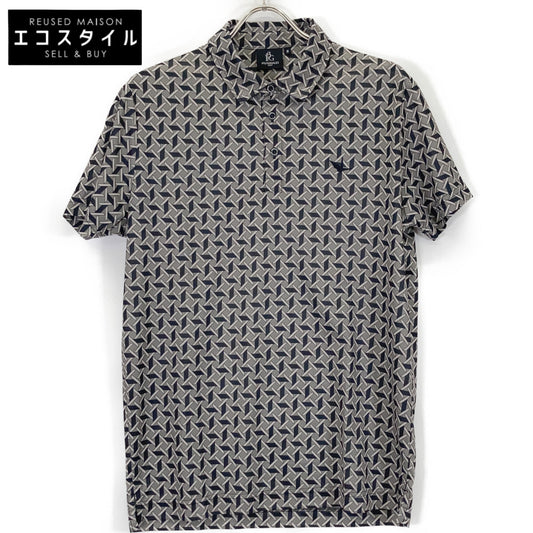 1piu1uguale3 Uno Piu Uno Uguale Tre GOLF GCT003 113 GOLF CLASSIC / S/S POLO ORIZURU All-Over Print Short-Sleeve Polo Shirt / Top