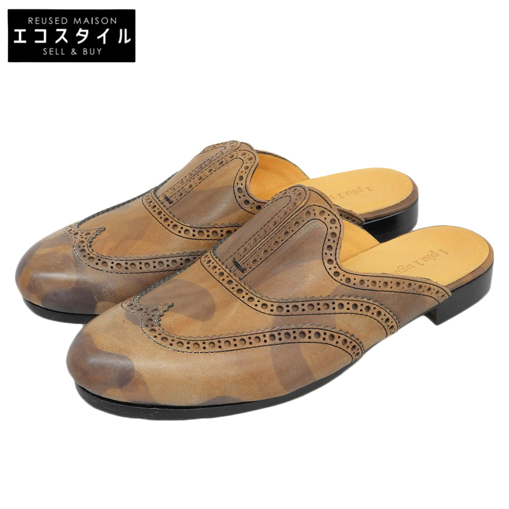 1piu1uguale3 男士美品WINGTIP SANDAL 皮革凉鞋 棕色 42码