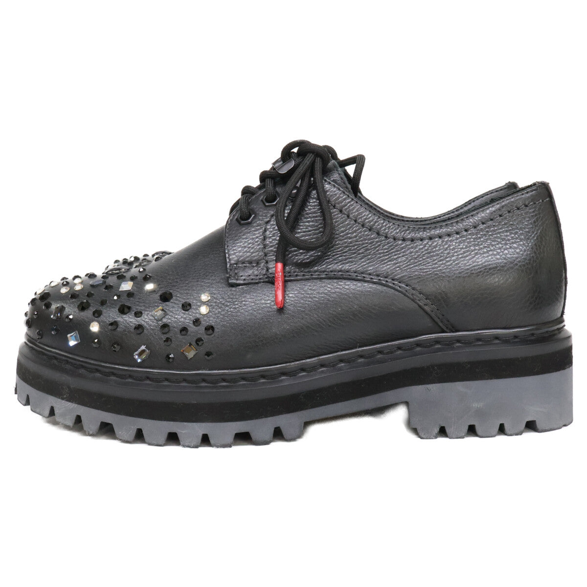 PIET 【Pristine Condition】Swarovski Lunar New Year Crystal Platform Leather Shoes