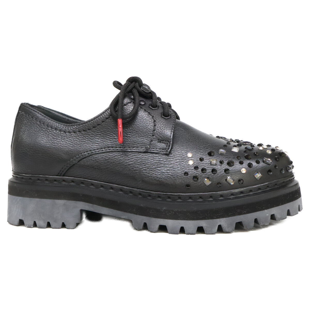 PIET 【Pristine Condition】Swarovski Lunar New Year Crystal Platform Leather Shoes