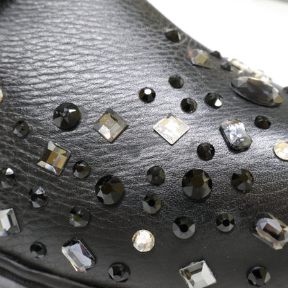 PIET 【Pristine Condition】Swarovski Lunar New Year Crystal Platform Leather Shoes