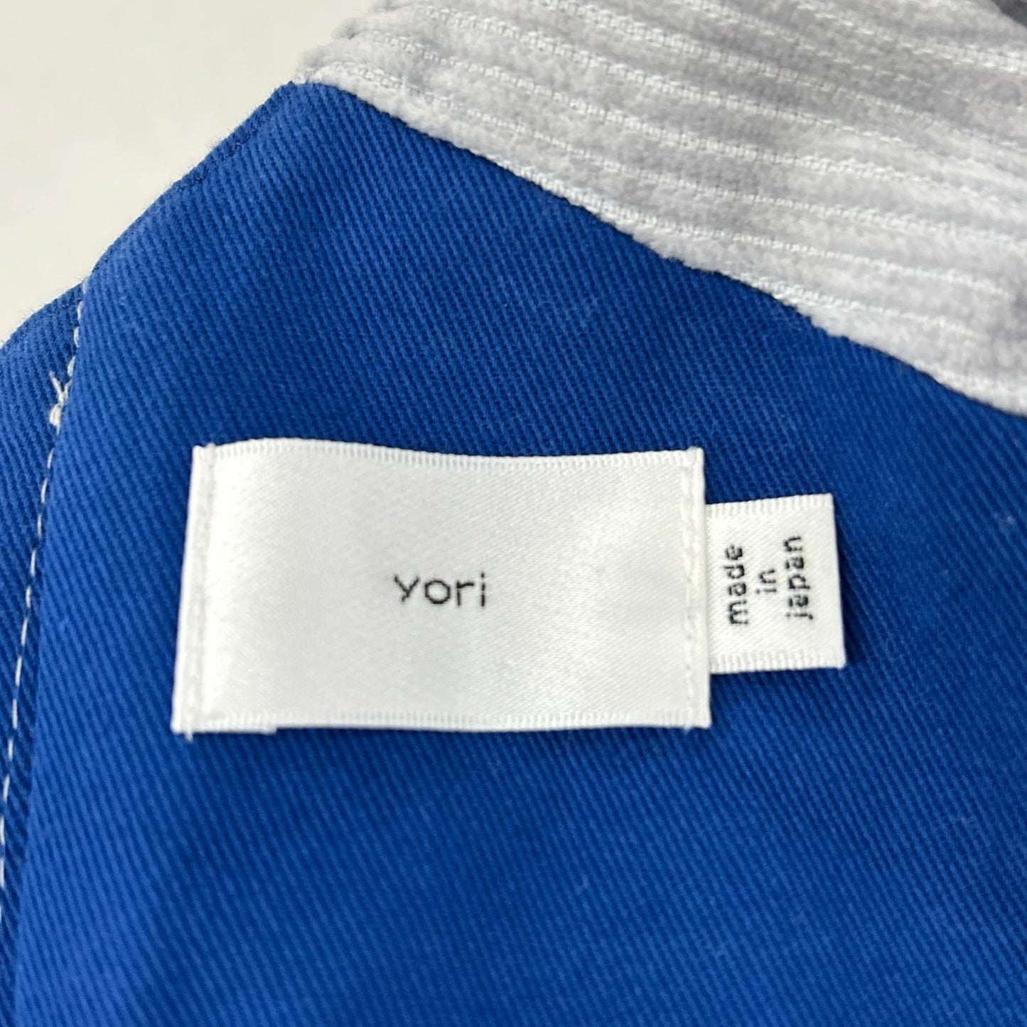 yori ヨリ YR1724-098AT ライトブルー コーデュロイノースリーブワンピース ワンピース