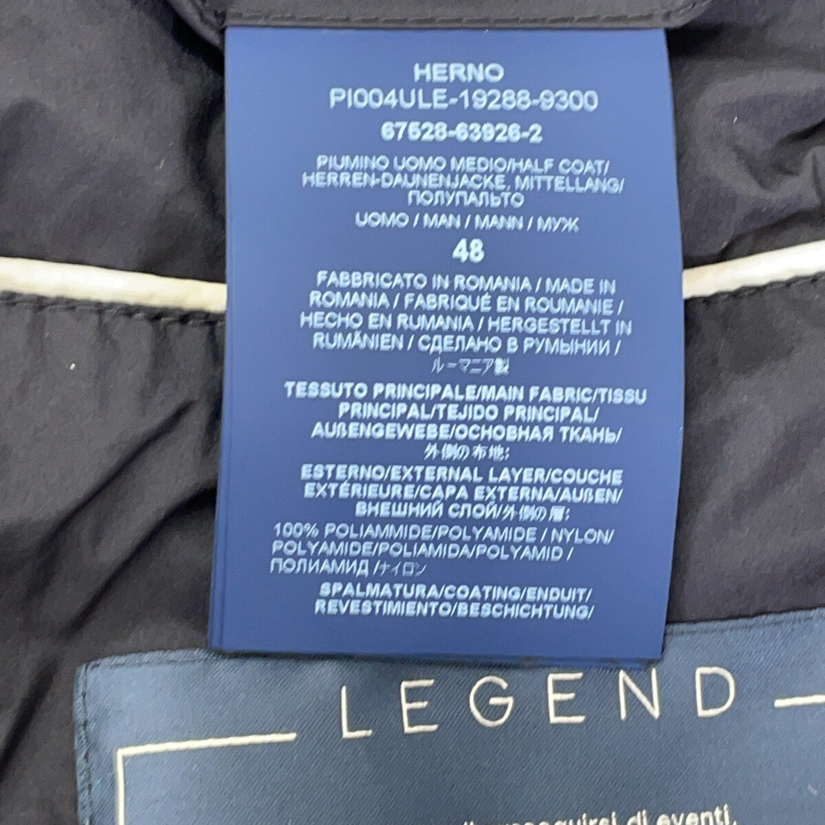 HERNO ヘルノ 67528 ブラック LEGEND L'ESKIMO ダウンジャケット ジャケット