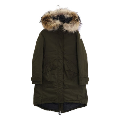 MONCLER モンクレール EVANTHIA エヴァンシア ラクーンファー付 ダウンモッズ コート