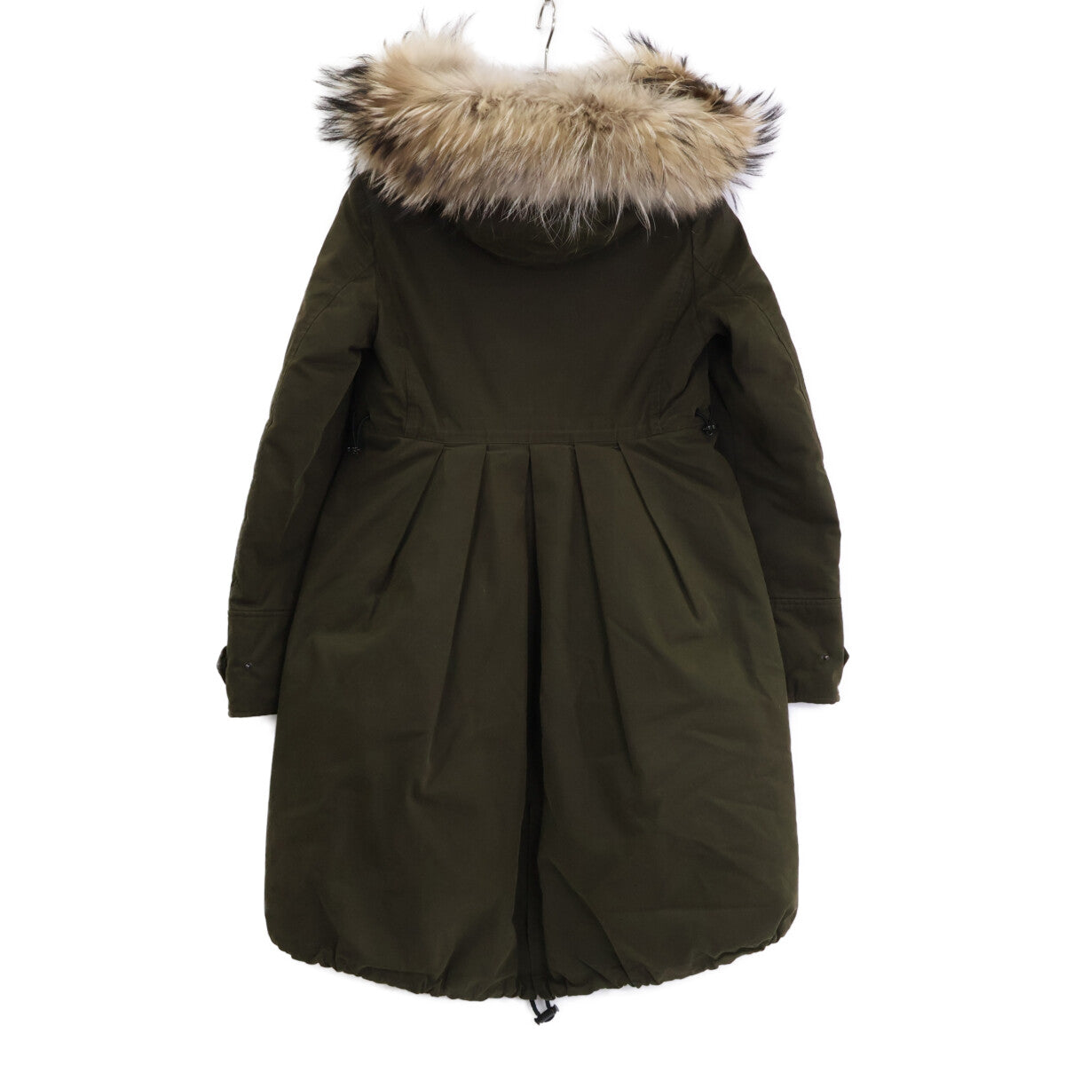 MONCLER モンクレール EVANTHIA エヴァンシア ラクーンファー付 ダウンモッズ コート