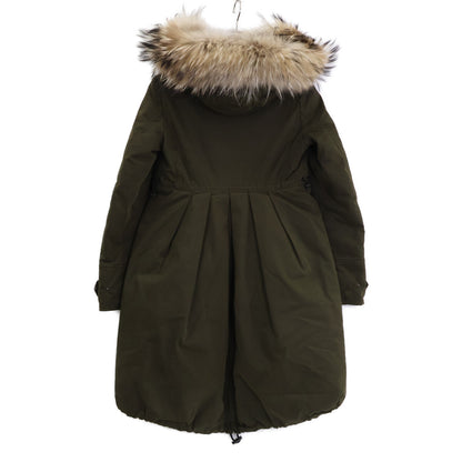 MONCLER モンクレール EVANTHIA エヴァンシア ラクーンファー付 ダウンモッズ コート
