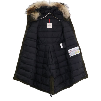 MONCLER モンクレール EVANTHIA エヴァンシア ラクーンファー付 ダウンモッズ コート
