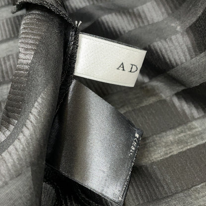 ADORE 阿多丽 531-3210614 23年款 黑色欧根纱条纹衬衫 上衣