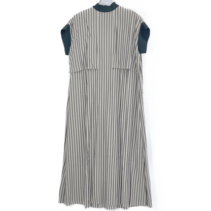 ADORE Adore 531-1140411 Gray x Black Oxford Stripe Dress