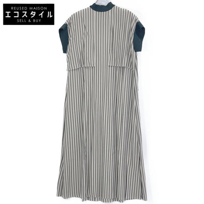ADORE Adore 531-1140411 Gray x Black Oxford Stripe Dress