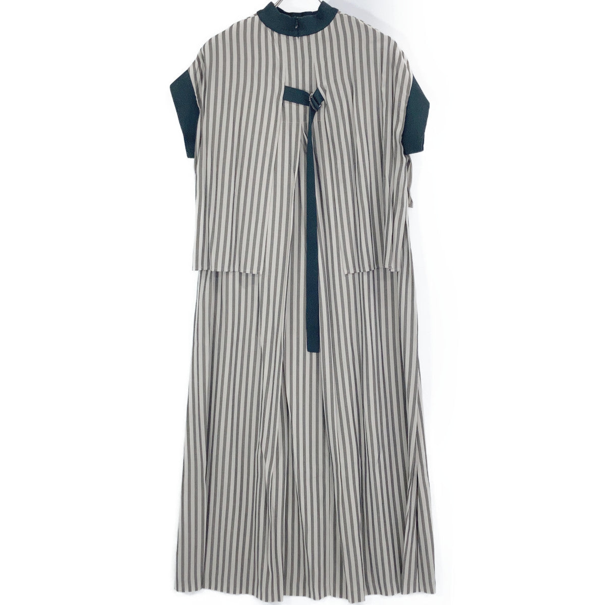 ADORE Adore 531-1140411 Gray x Black Oxford Stripe Dress