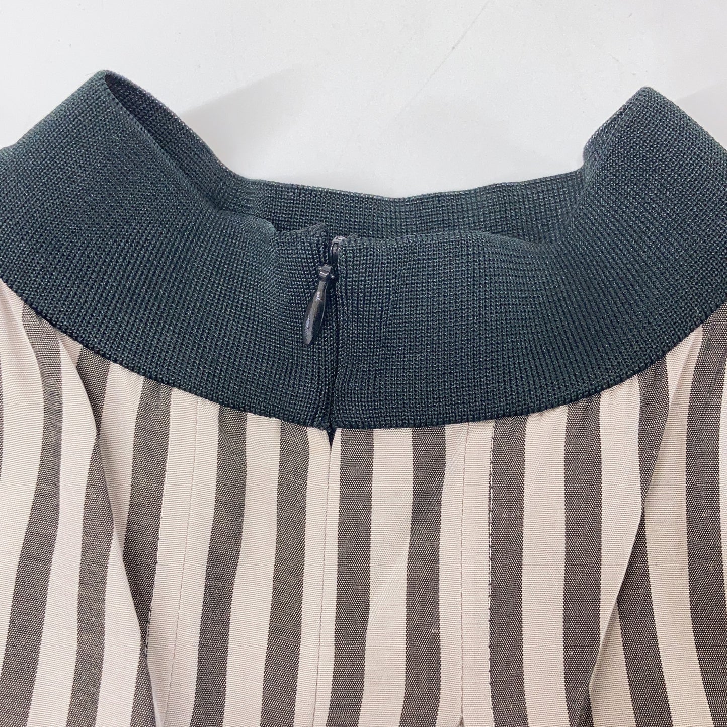 ADORE Adore 531-1140411 Gray x Black Oxford Stripe Dress