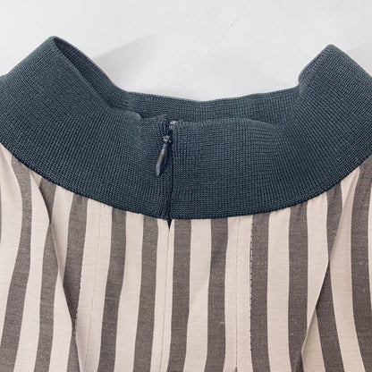 ADORE Adore 531-1140411 Gray x Black Oxford Stripe Dress