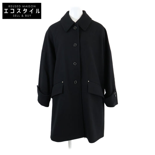 【美品/国内正品】L242MO1157FL2K HUMBIE Humbie 羊毛呢超大款落肩大衣 8 女士