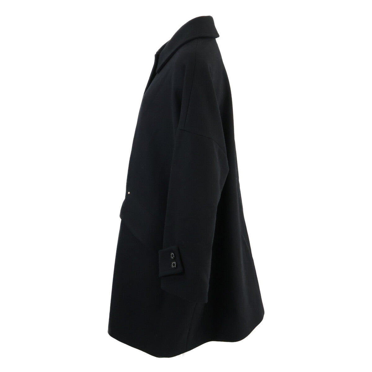 【Mint condition/Domestic正規】L242MO1157FL2K HUMBIE Melton Wool Oversized Drop Shoulder Coat 8 Ladies