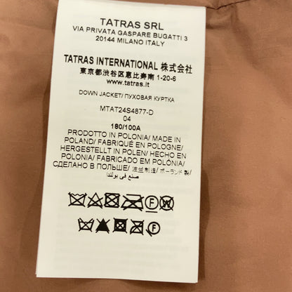 TATRAS タトラス MTAT24S4877-D 24SS ピンク ERGICO Light Down Jacket エルジーコ ノーカラーダウンジャケット ジャケット