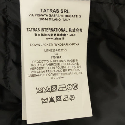 TATRAS タトラス MTKE23A4237-D 23AW ブラック YALBILO ヤルビロ フーデットダウンコート コート