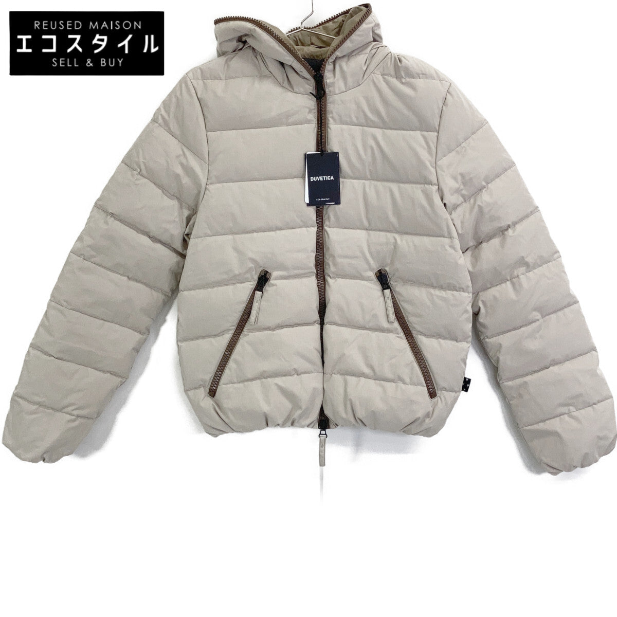 DUVETICA デュベティカ 23AW ベージュ/LUNA SCURA Ventile使用 DYONDUE ディオンドゥエ フーデッドダウンジャケット ジャケット
