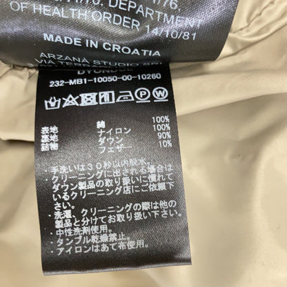 DUVETICA Duvetica 23AW beige/LUNA SCURA using Ventile DYONDUE Dyondue hooded down jacket jacket